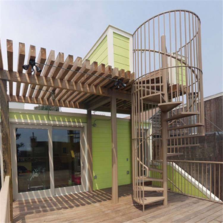 樓梯廠家高端制作英國典雅候車室鋼鐵藝踏步螺旋轉樓梯