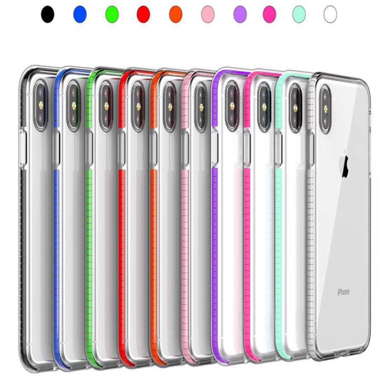 iPhone XS MAX手机壳适用苹果XR双色防摔7plus硅胶6S创意i8保护套