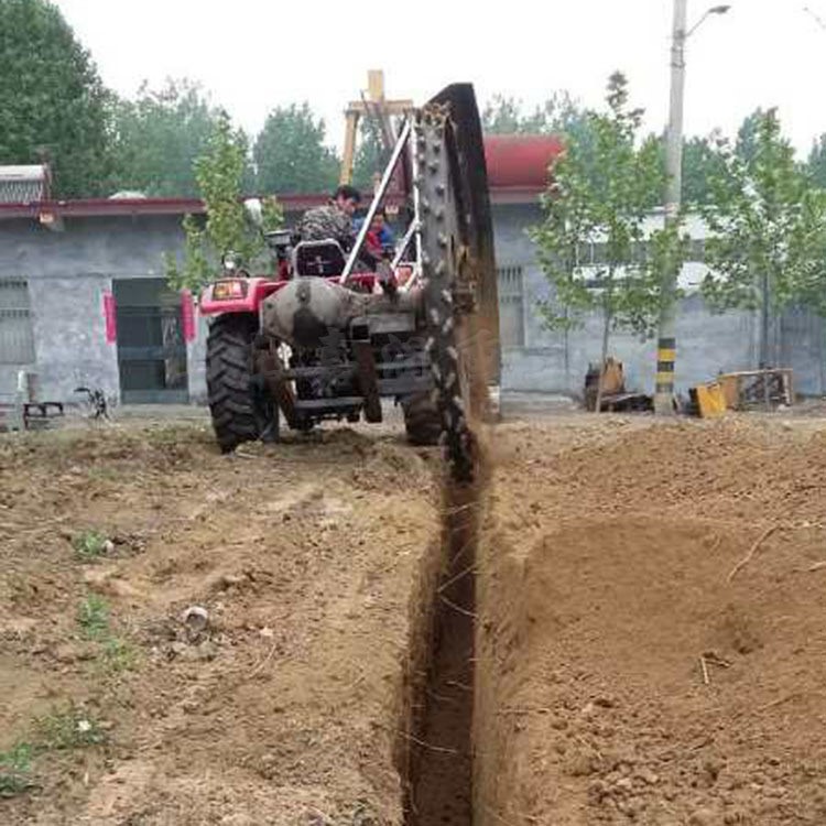 自來水管道開溝機 光纜線深埋挖溝機 路邊圓盤式開槽機