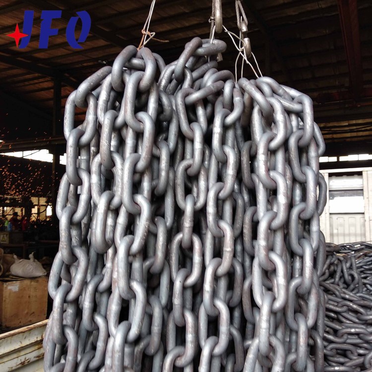 熱鍍鋅黑漆有檔錨鏈無檔錨鏈系泊鏈廠家直銷