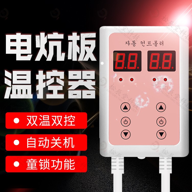 電熱炕板電暖炕榻榻米地暖專用溫控 電炕板電熱炕雙溫雙控溫控器