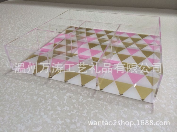 亞克力格子收納盒 彩妝口紅展示盒亞克力盒子亞克力制品生產廠家