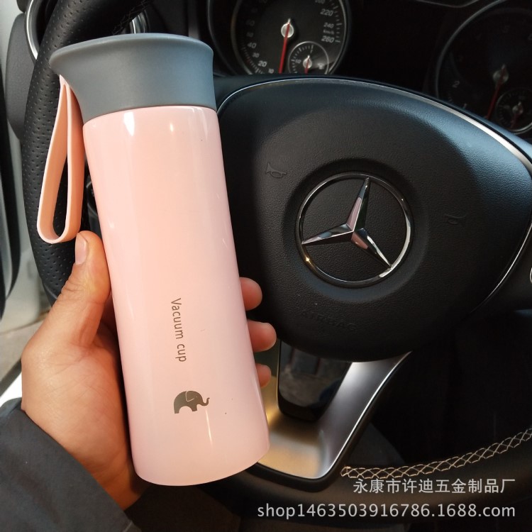 新款創(chuàng)意不銹鋼保溫杯雙層廣告車載水杯 便攜可定制logo禮品杯子