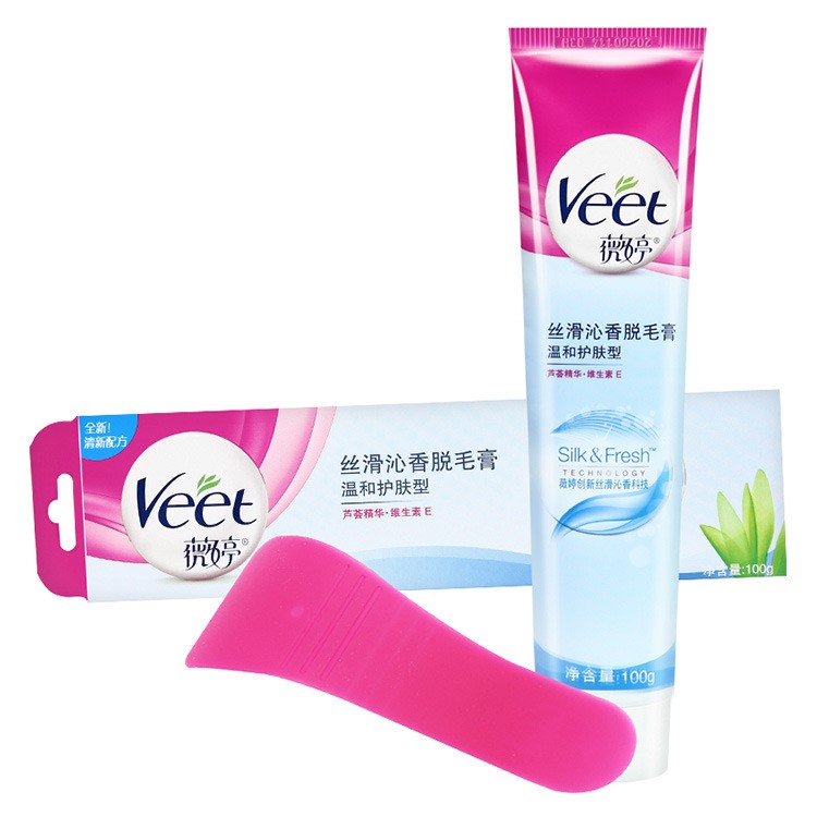 薇婷 絲滑沁香脫毛膏溫和護膚型非男女士脫毛蘆薈脫毛膏 100g