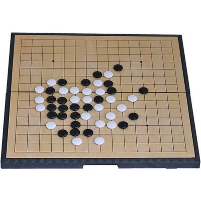 C5五子棋套裝磁性黑白棋子折疊棋盤兒童成人學(xué)生益智圍棋精美套裝