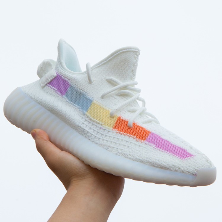 DIAO YEEZY帝奧椰子350V2天使鏤空真爆運(yùn)動鞋莆田鞋滿天星反光