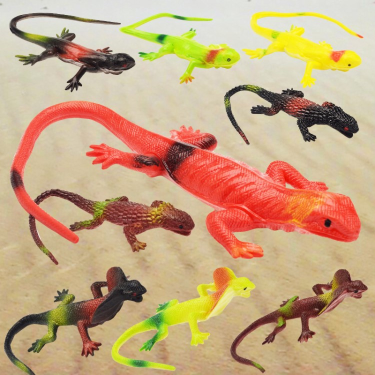 仿真蜥蜴玩具模型整蠱嚇人變色龍軟膠四腳蛇兒童玩具地攤玩具批發