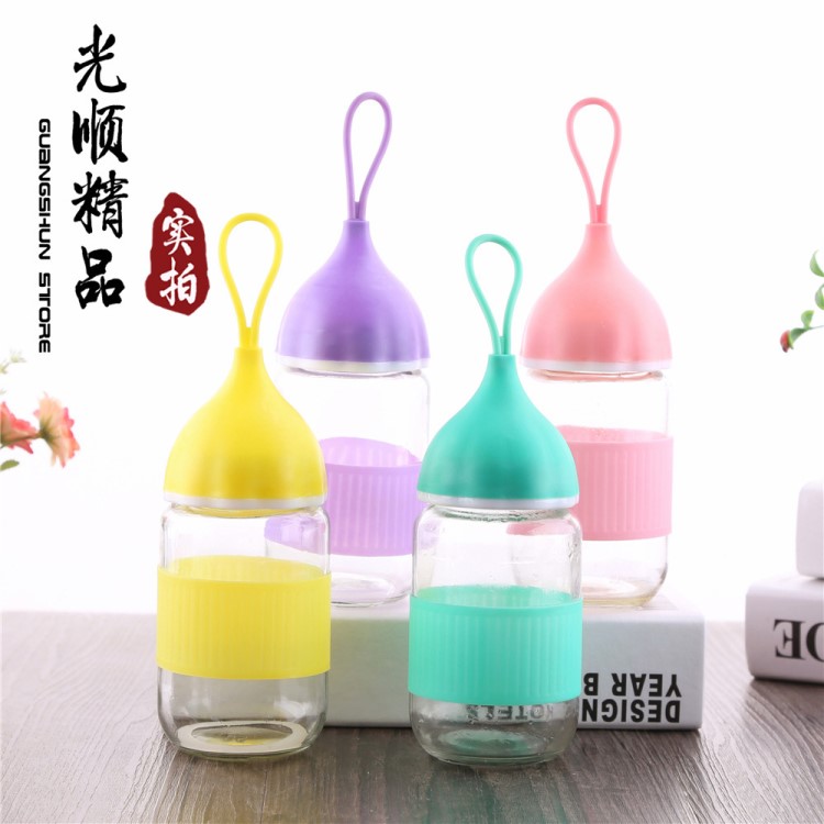 創(chuàng)意玻璃小艾杯 企鵝水杯 便攜迷你洋蔥頭廣告禮品杯定制 批發(fā)