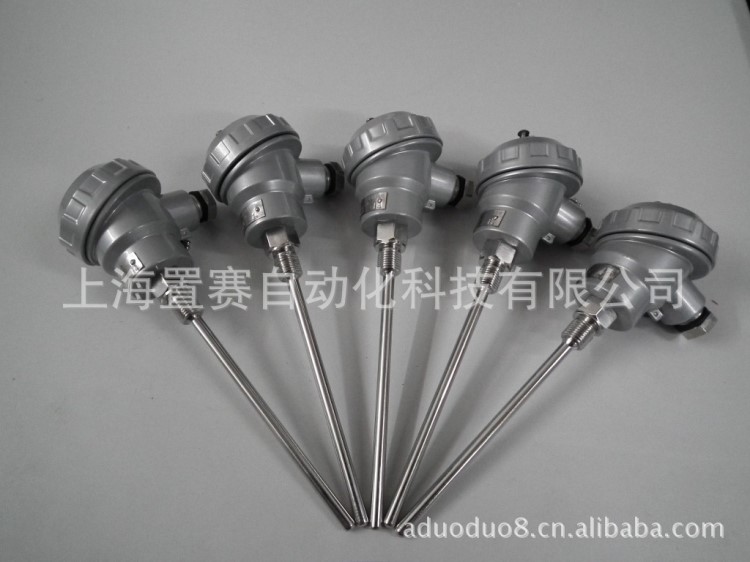 WRNK2290鎧裝熱電偶PT100熱電阻感溫探頭固定螺紋式溫度傳感器