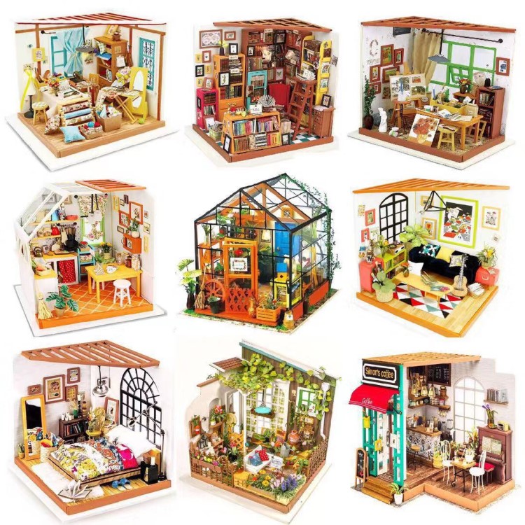 若态3D立体拼图拼装模型手工DIY小屋生日礼物女生创意凯西花房