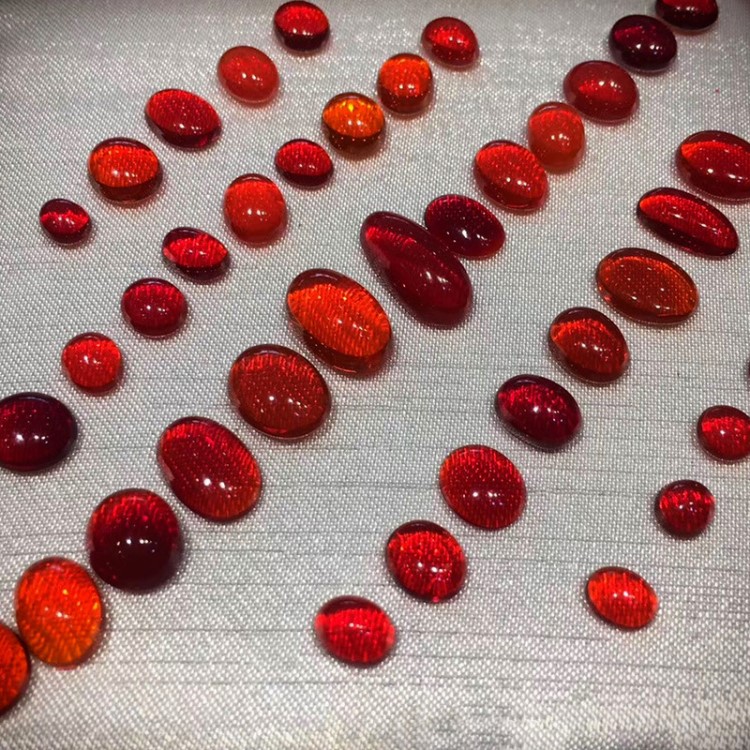 实体货源墨西哥火欧泊裸石天然原矿戒面饰加工镶嵌diy原石批发