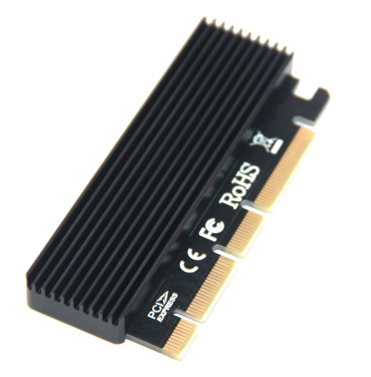 M.2 NVME轉(zhuǎn)接卡PCIE SSD擴展卡全鋁合金散熱M-KEY SSD硬盤轉(zhuǎn)接卡