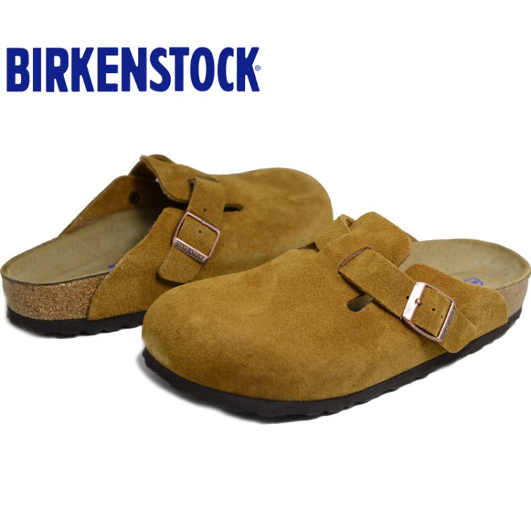 Birkenstock新款軟木拖鞋涼拖頭層牛皮軟底包頭鞋涼鞋Boston