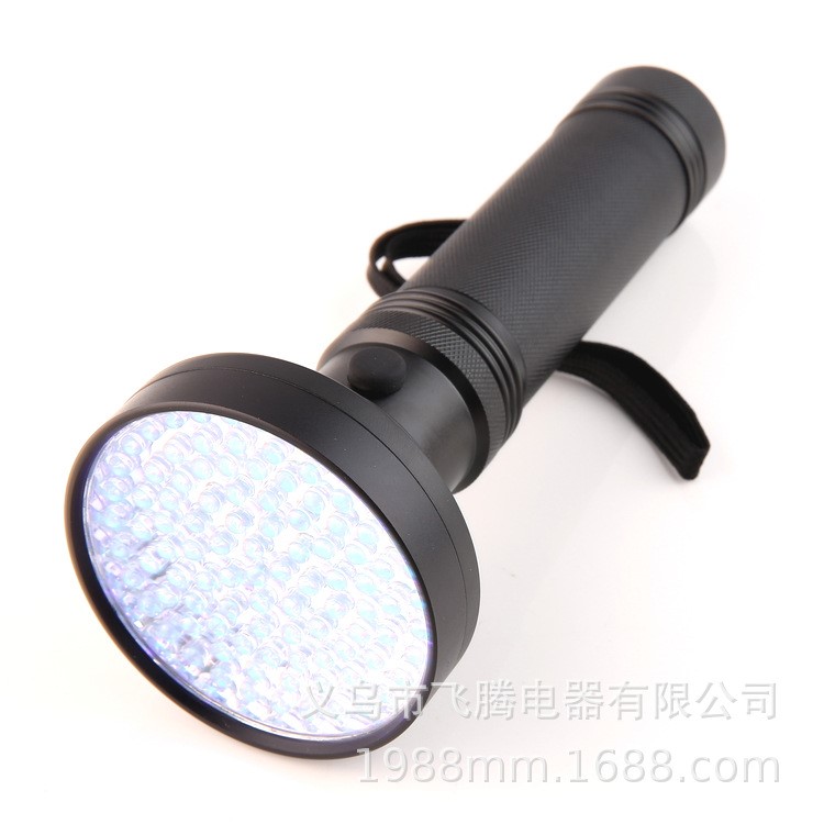 100LED   UV紫光手電筒熒光劑檢測(cè) 檢測(cè)寵物尿液 抓蝎子 煙酒防偽