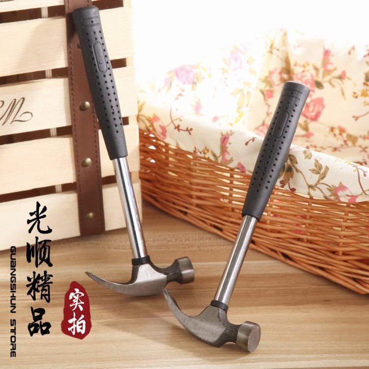 鋼管手柄羊角錘 家用錘 汽車應(yīng)急逃生鐵錘 多功能錘子 榔頭
