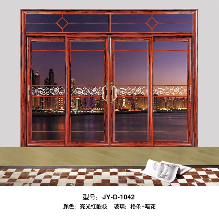 生產廠家 靜音重型推拉門 中空鋼化玻璃帶緩沖推拉門移門