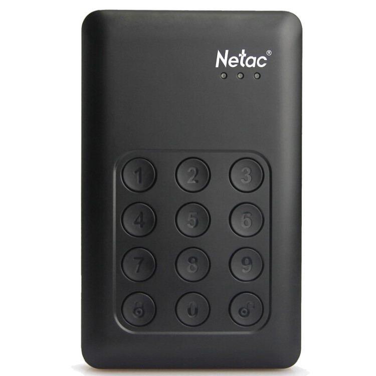 Netac/朗科K390 500G 1T 2T数字按键硬件加密移动硬盘USB3.0