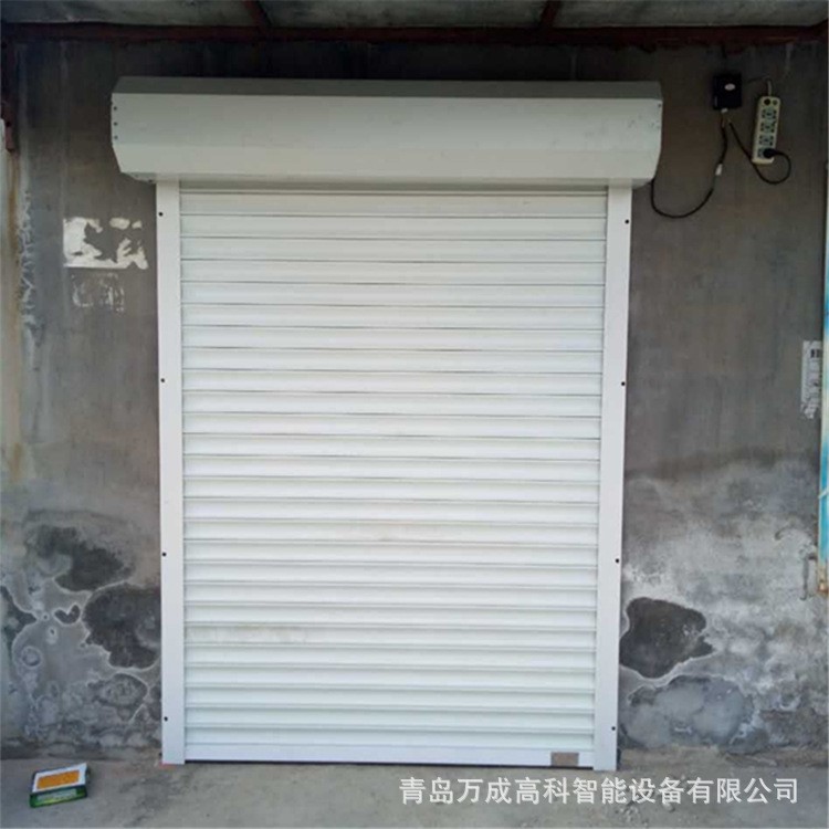 青島車庫電動卷簾門智能遙控卷簾門簾片自動卷簾門房車門