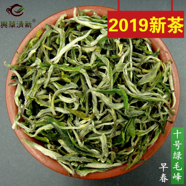 云南绿茶2019年新茶清香型高山云雾明前春茶普洱滇绿毛峰白毫茶叶