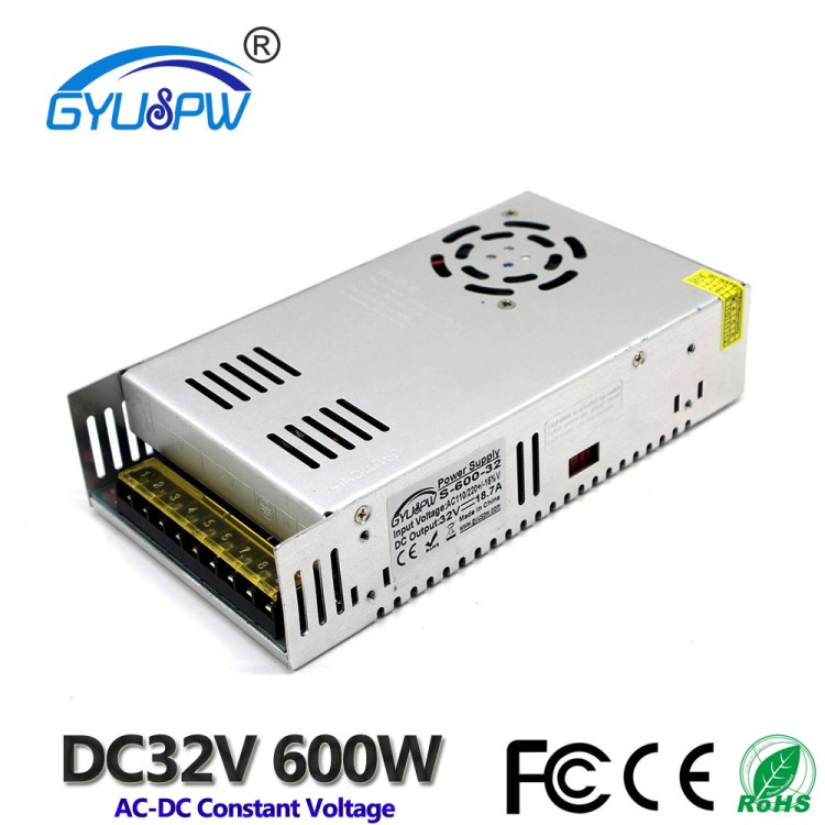 穩(wěn)壓220V轉32V18.7A直流電源32V600W開關電源32V變壓器S-600-32