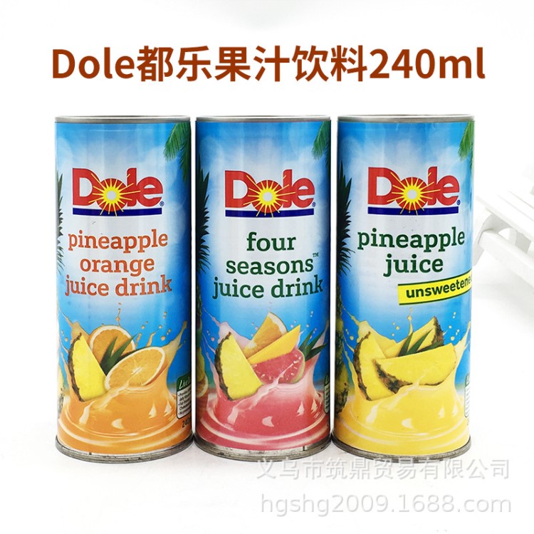 菲律宾dole都乐菠萝汁饮料240ml24瓶四季混合果汁菠萝橙味