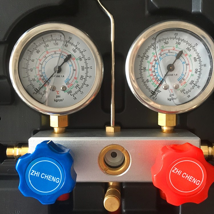汽車空調(diào) 9件套加氟油表  壓力表冷媒雙表閥空調(diào)  維修工具設(shè)備