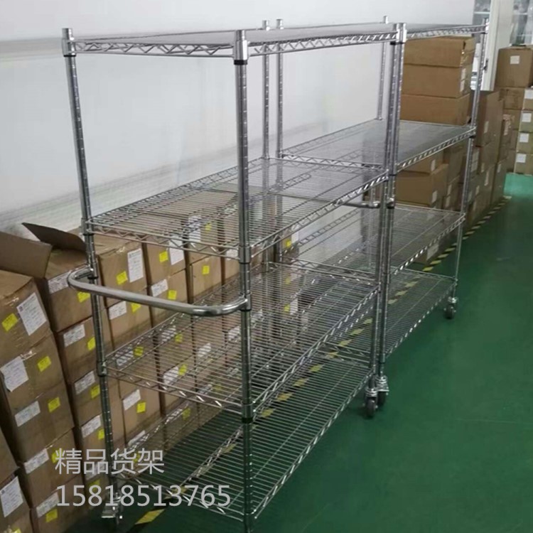 不銹鋼組裝鐵架定做 倉儲(chǔ)貨架超市展示架定制 貨架產(chǎn)品鐵藝置物架