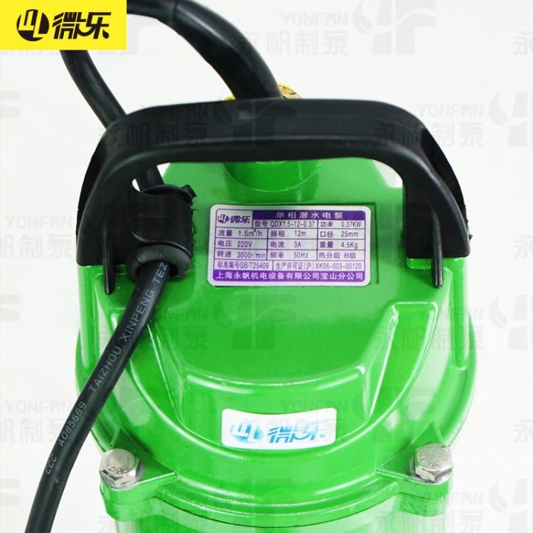 永帆潛水泵220V家用小型高揚(yáng)程抽水泵農(nóng)用灌溉污水泵 井用抽水機(jī)