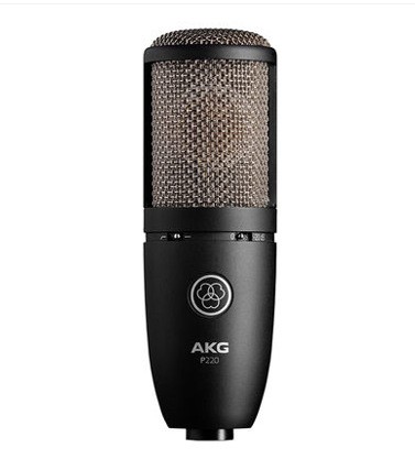 AKG/爱科技P220大振膜心形指向人声乐器现场录音K歌主播电容话筒