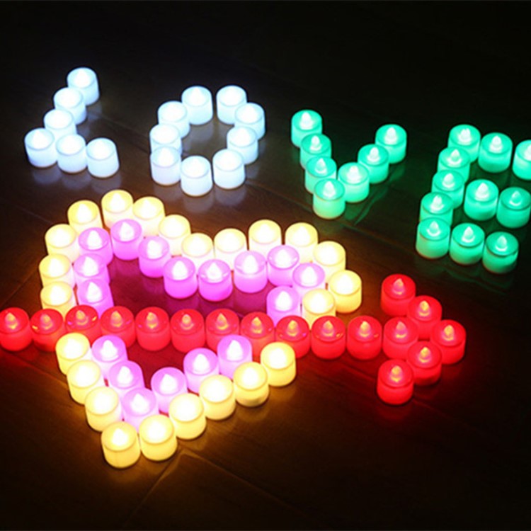 LED蠟燭燈萬(wàn)圣節(jié)led電子蠟燭圣誕燈塑料發(fā)光玩具小夜燈婚慶生日