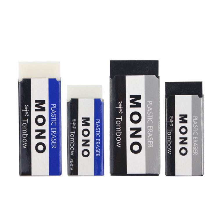 日本tombow蜻蜓丨pe-01a丨mono新型高擦除度超净绘图橡皮