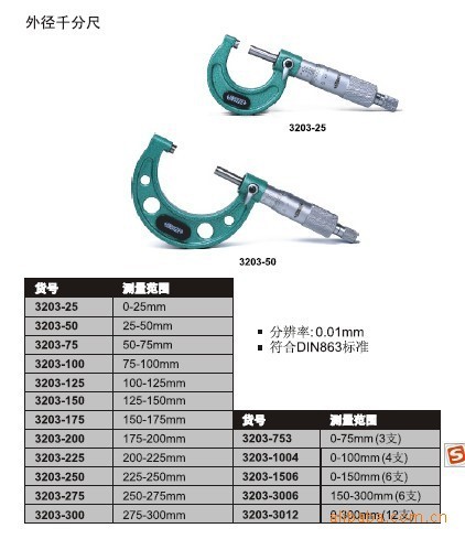 生产供应3203-25英仕千分尺