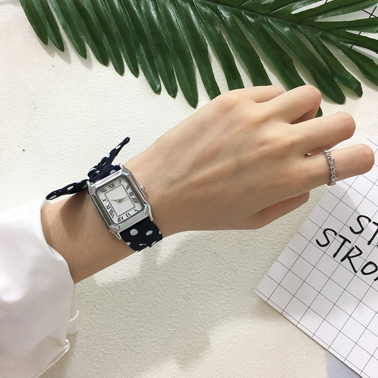 2017新款潮流個(gè)性布藝綁帶女表時(shí)尚裝飾韓版女生手表小清新款女