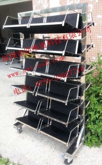 防靜電PCB掛藍(lán)車，線路板放置架，電路板收集放置架