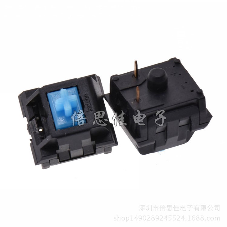 機械鍵盤開關 青軸2腳 電腦鍵盤開關 按鍵鍵盤按鈕開關
