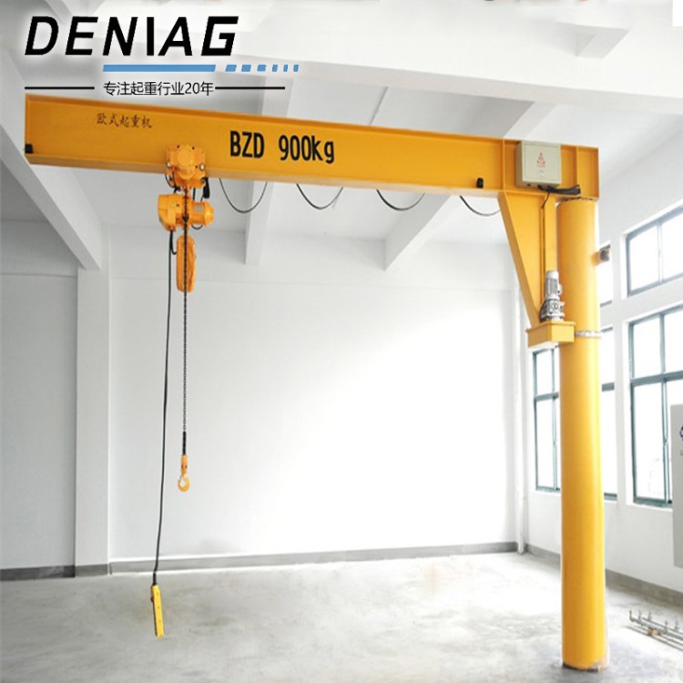 廠家直銷德馬格款歐式電動懸臂吊 移動懸臂吊 1t手動定柱式吊車