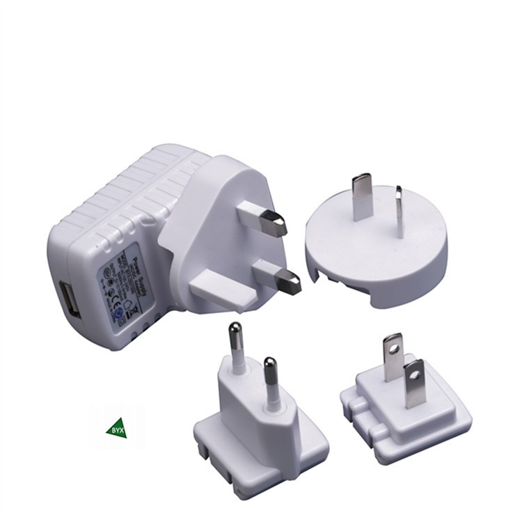 多功能轉(zhuǎn)換腳充電器5V2.1A旅充USB充電頭 電源適配器