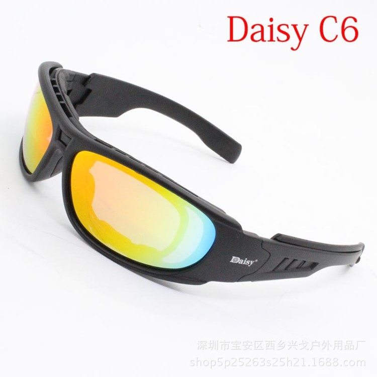 Daisy C6護(hù)目鏡現(xiàn)貨批發(fā)戴斯軍迷防風(fēng)戰(zhàn)術(shù)護(hù)目眼鏡可配近視daisy