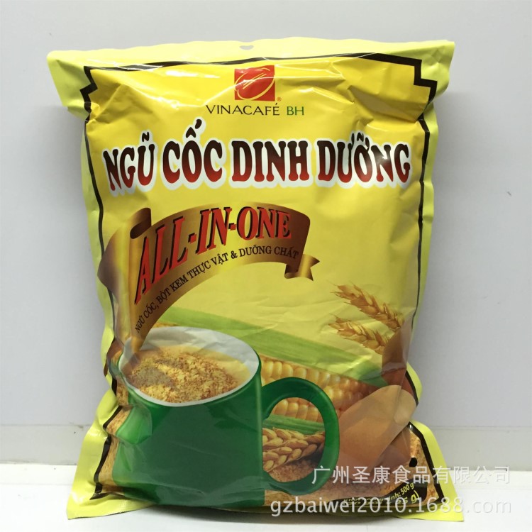 批發供應越南VINACAFE威拿速溶玉米牛奶麥片500克