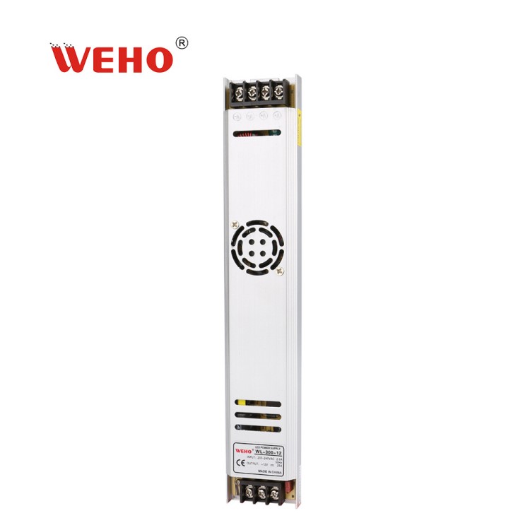 原廠供應(yīng)300W長條形LED開關(guān)電源DC12V2燈箱開關(guān)電源WL-300-12