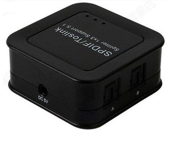 SPDIF/TosLink 數字音頻1X3  光纖1X3 分配器 光纖分路器1分