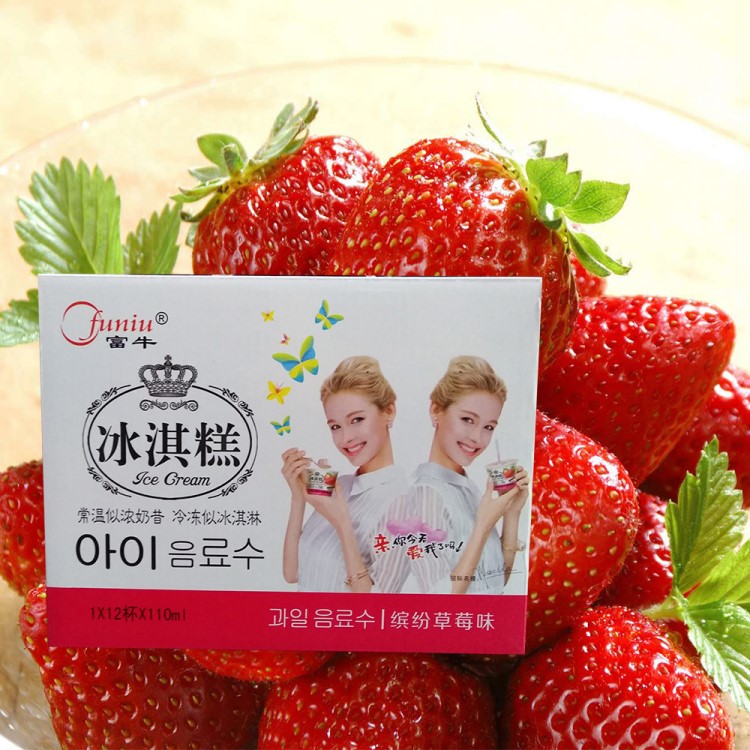 廠家直銷  兒童休閑零食冰淇糕小杯裝110ML*12杯禮盒裝/四種口味