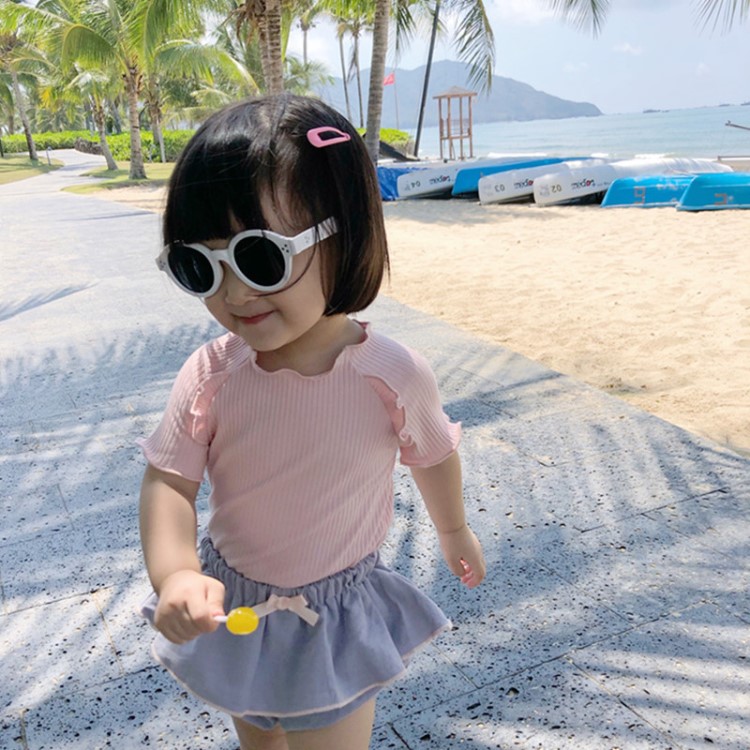 2019夏季童裝T恤女童上衣棉短袖T恤1-3歲女寶寶打底衣廠家批發(fā)