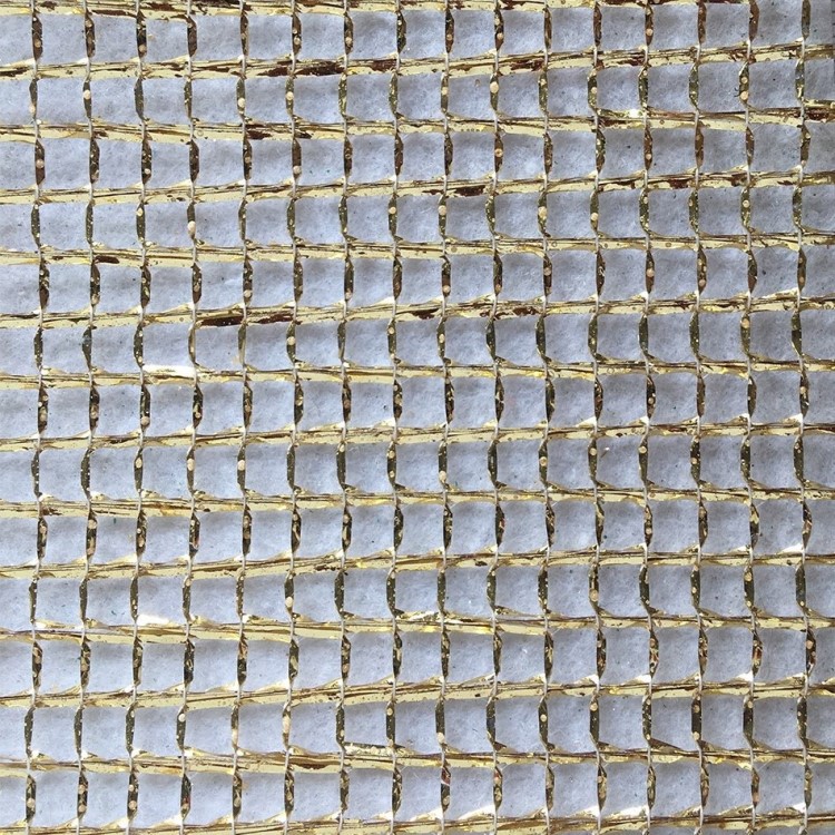 供應新款設計包裝材料大孔方格網布，金絲網布，網眼布，