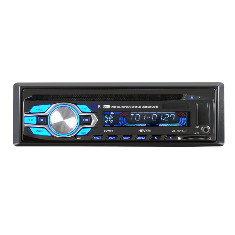 單錠汽車DVD音響藍(lán)牙車載dvd播放器插卡機(jī)收音機(jī)車載MP3 5014BT