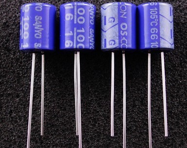 全新 日本SANYO 三洋OS-CON 16V100UF 固態固體音頻電容