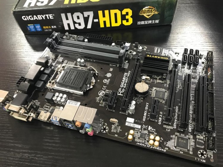 Gigabyte/技嘉 GA-H97-HD3 ddr3 1150針雙卡豪華游戲大主板