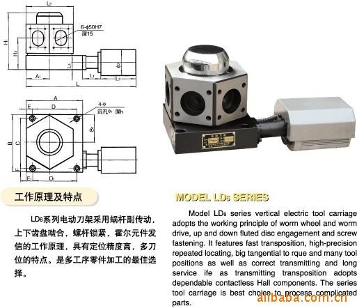 宏達(dá)電動(dòng)刀架 四工位和六工位數(shù)控刀架LD4B系列LD4系列LD6