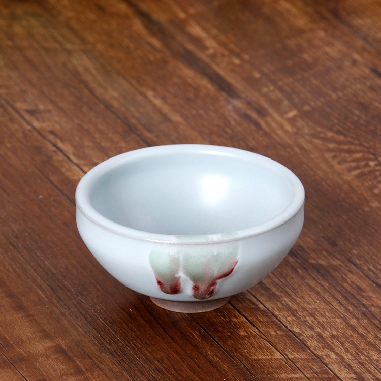隨心手作汝窯天青隨緣杯汝瓷大號品茗杯鈞窯主人杯茶杯陶瓷個人杯