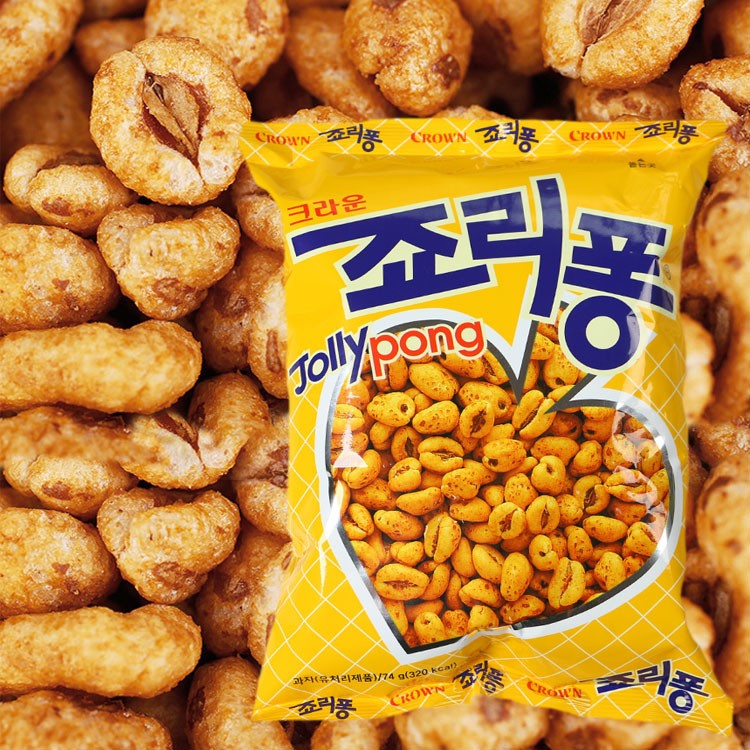 批發原裝韓國食品可瑞安大麥粒爆米花兒童甜膨化休閑零食74g